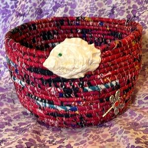 Handmade rope basket